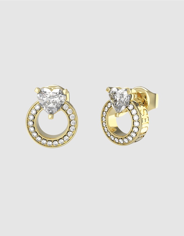 GUESS - Gold-Tone M'ama Non M'ama Stud Earrings