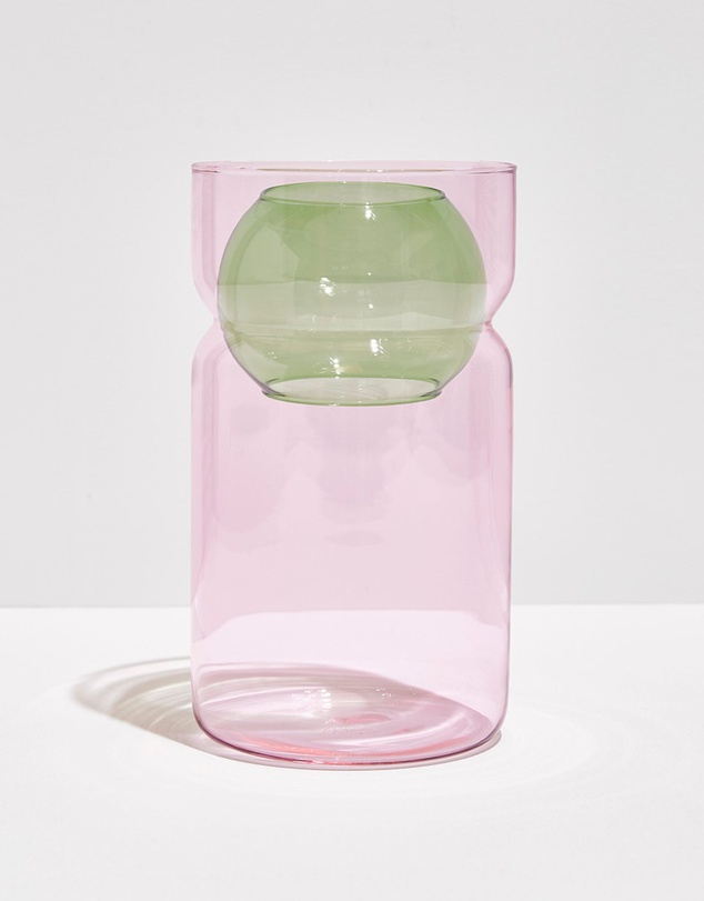 Fazeek - Balance Vase - Pink and Green