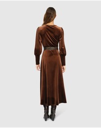 Belle & Bloom - Current Mood Velvet Wrap Dress