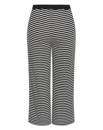 City Chic - Deanna Stripe Knit Wide Leg Pant