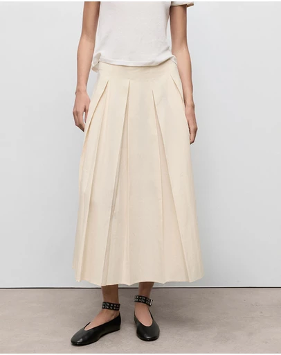 M.N.G - Pleated Midi-Skirt