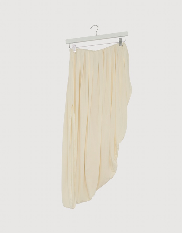 Revibe - Repaired Minima Esenciales Rue Jersey Asym Gathered Midi Skirt - AU 8