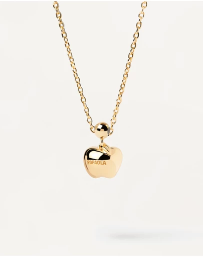 PDPAOLA - Charm Necklace Apple Charm
