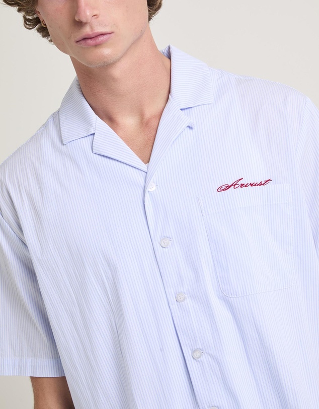 Arvust - Box Striped Short Sleeve Shirt