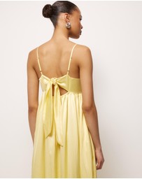 AERE - Suri Satin Maxi Dress