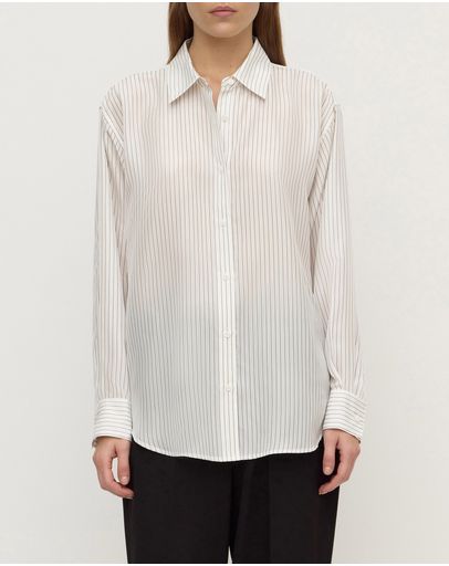 Cream & Charcoal Stripe