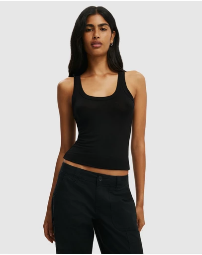 Cotton On - Sheer Layer Scoop Tank