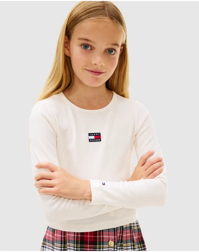 Tommy Hilfiger - Heritage Extra Slim LS T-Shirt - Teens