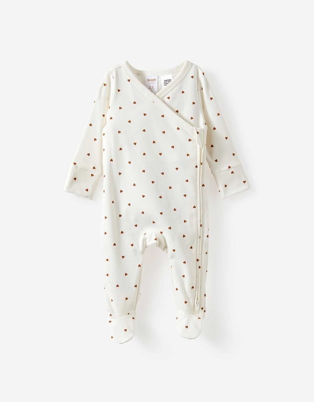 Cotton On Kids - Organic Cross Over Zip Romper