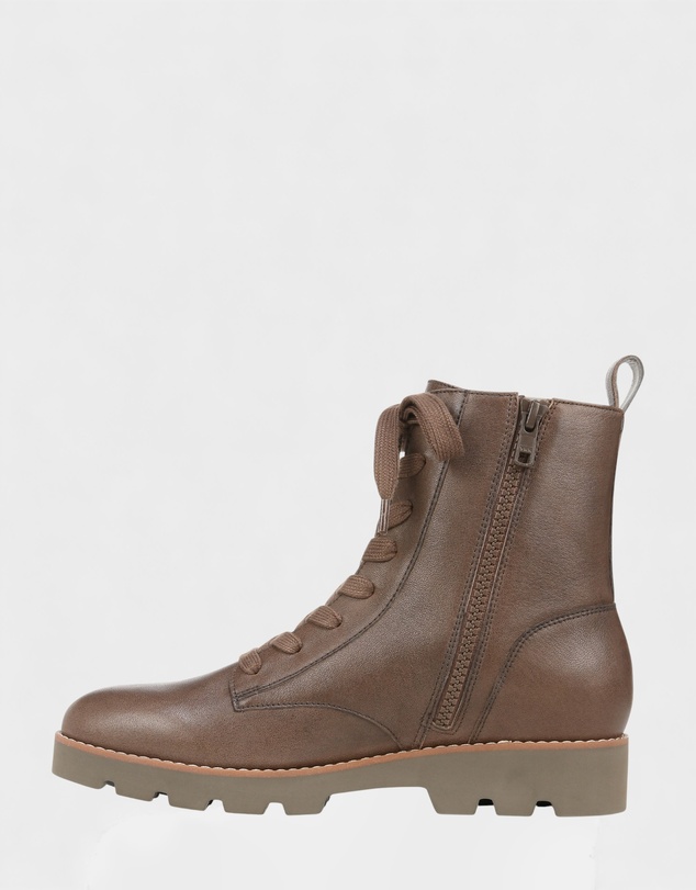 Vionic - Lani Lace-Up Boot - Greige