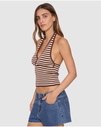 Thrills - Dayna Knit Halter Top