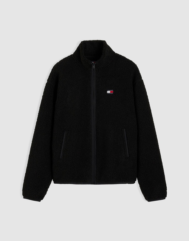 Tommy Jeans - Relaxed Badge Zip Through Teddy