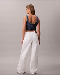 Calvin Klein Jeans - Allover Monogram Low Rise Baggy Jeans