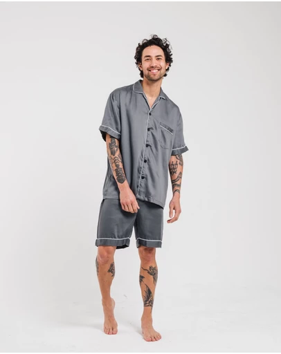 Ettitude - Sateen Short Sleeve PJ Shirt