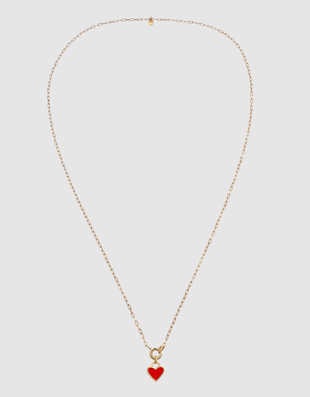 Elli Jewelry - Necklace Heart Pendant Dainty 925 Sterling Silver Gold-Plated