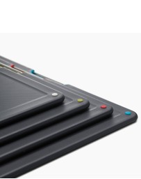 Joseph Joseph - Folio™ Steel 4-piece Chopping Board Set with Stainless Steel Storage Case (Carbon Black)