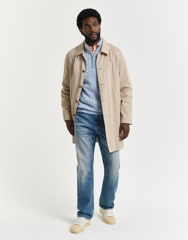 Gant - Cotton Cable Half-Zip Knit