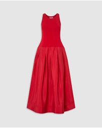 Oroton - Knit Bodice Midi Dress