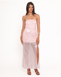 Petal & Pup - Liliane Maxi Dress - Pink Sequin