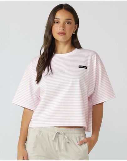 Sweet Pink Mini Stripe Print