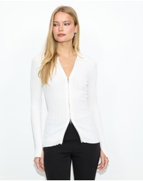 Dazie - Maisie Zip Through Cardigan