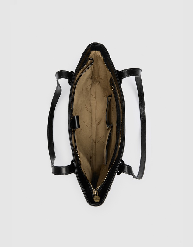Florence - The Amelia Black Leather Tote Work Bag