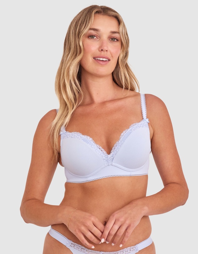 Bras N Things - Freya Push Up Wirefree Bra - Pale Blue