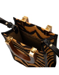 Pre-Loved by Azura Reborn - Pre-Loved Mini Embroidered Canvas Tiger Print Sunshine Shopper Tote