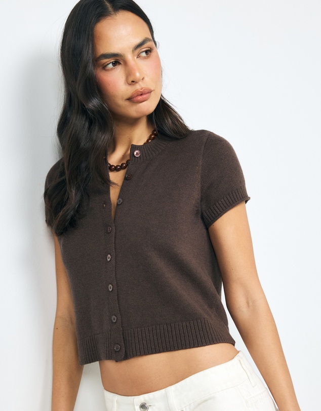 AERE - Abi Cotton Cashmere Blend Cardigan