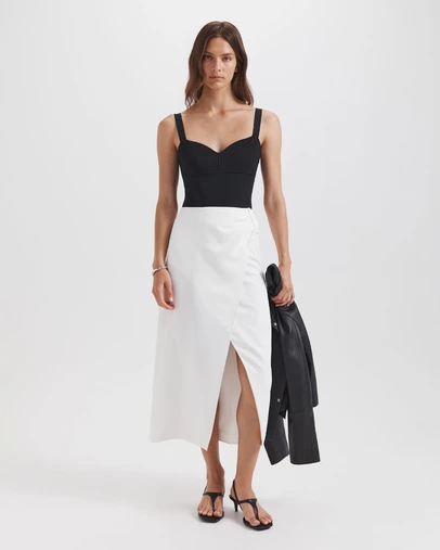 SABA - Dharma Drape Midi Skirt