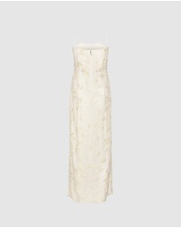 ROTATE - Beaded Maxi Slit Dress