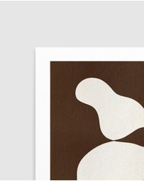 Olive et Oriel - Muted Petals No 5 by Shatha Al Dafai Art Print