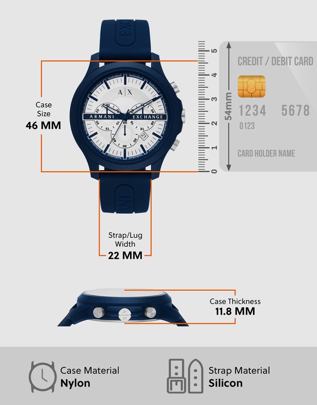 Armani Exchange - Armani Exchange Blue Watch AX2437