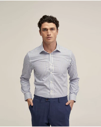 Oxford - Beckton Striped Cotton Shirt