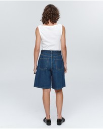 Marle - Belted Jean Shorts