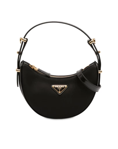Pre-Loved by Azura Reborn - Pre-Loved Small Re Nylon and Leather Arque Satchel