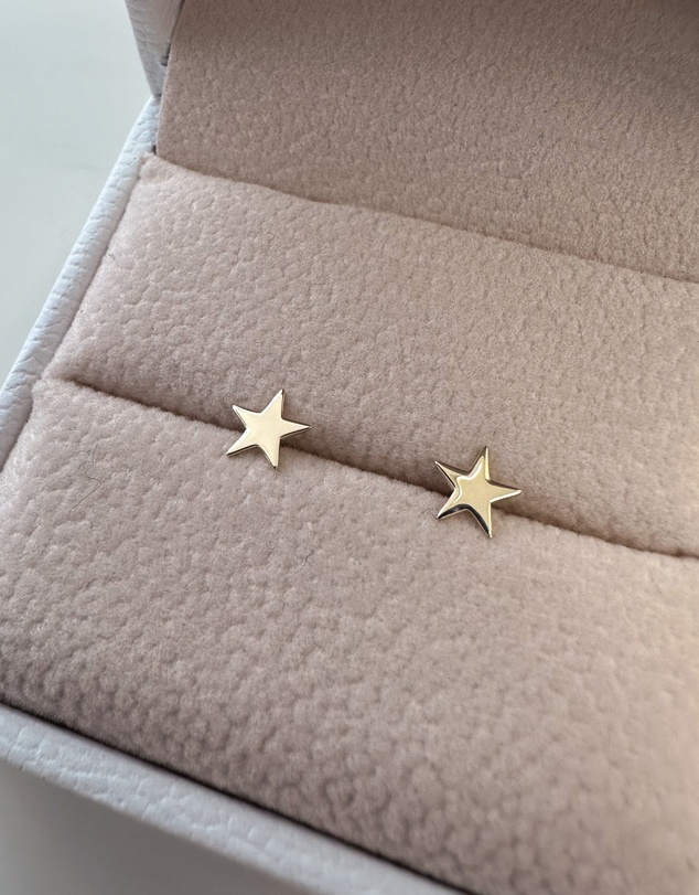 Luna Rae - Solid Gold - Litte Star Studs