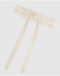 Belle & Bloom - Odyssey Soft Wrap Leather Belt - Cream