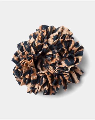 Damson Madder - Frill Edge Scrunchie