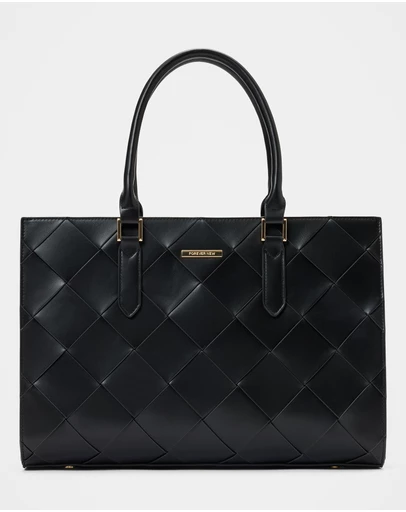 Forever New - Lorelai Large Lattice Tote Bag