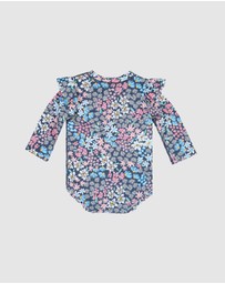 Toshi - Long Sleeve Ripple Swim Onesie - Babies