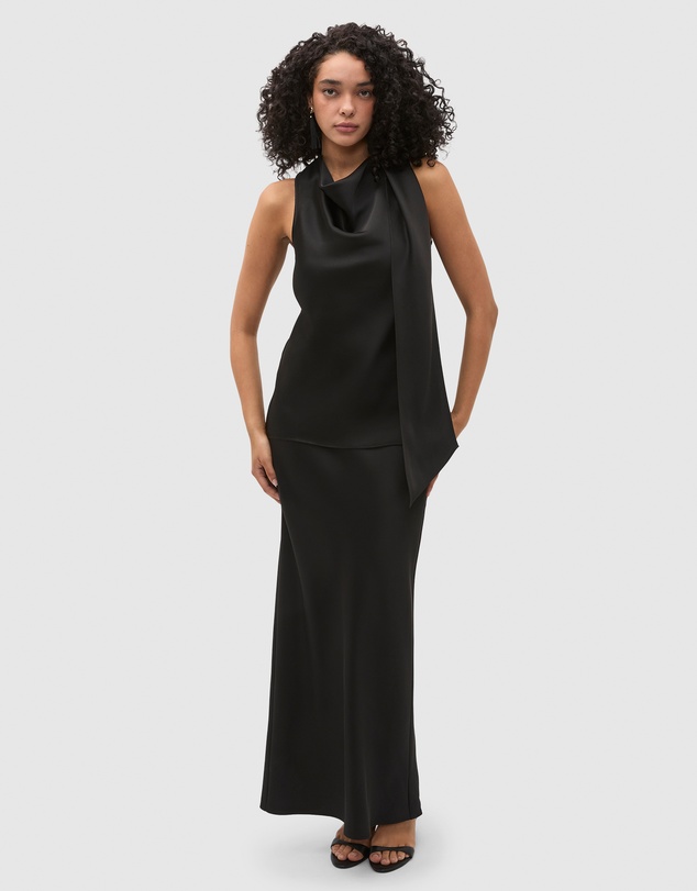 Seed Heritage - 90s Satin Wrap Neck Top