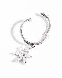 Lovisa - Surgical Steel Floral Cubic Zirconia Belly Ring
