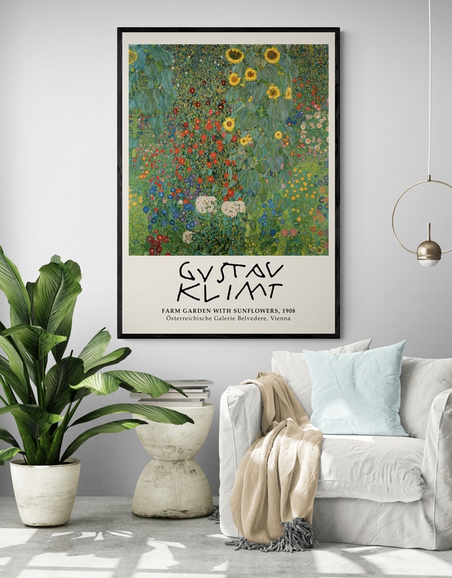 Inka Arthouse - Farm Garden 1908 by Gustav Klimt Art Print