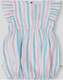 Goldie + Ace - Playtime Stripe Lani Romper- ICONIC EXCLUSIVE - Babies
