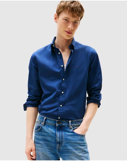 Tommy Hilfiger - TH Flex Regular Fit Poplin Shirt