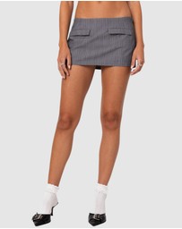 EDIKTED - Magnolia Pinstripe Mini Skort