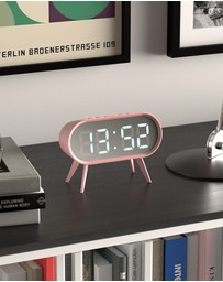Newgate - Newgate Space Hotel Cyborg Led Alarm Clock Pink