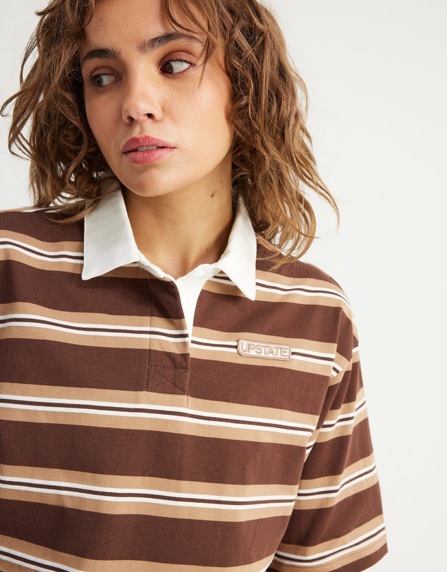Upstate - Rugby Tee - Chocolate