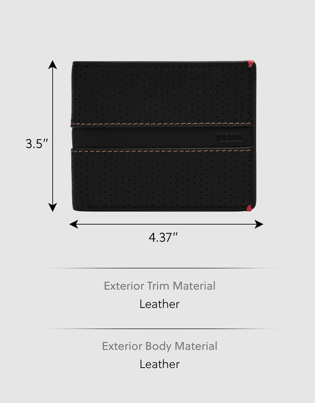 Fossil - Sport Tourer Black Wallet